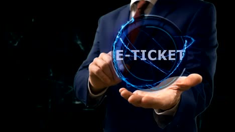 Businessman-shows-concept-hologram-E-ticket-on-his-hand