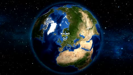 EARTH-ZOOM-IN-MAP---SWEDEN-MALMO