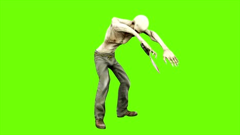 Walk-a-zombie---seperated-on-green-screen.-Loopable.-4k.