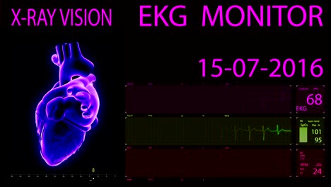 EKG-Monitor-animierte-Herzen