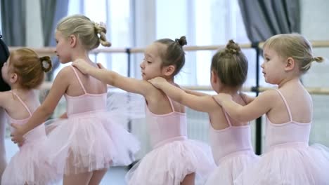 Little-Ballerinas-Having-Dance-Class