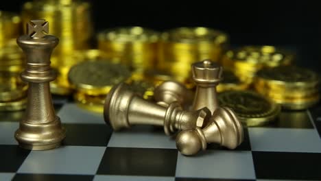 The-abstract-Chess-game--board-close-up-footage.