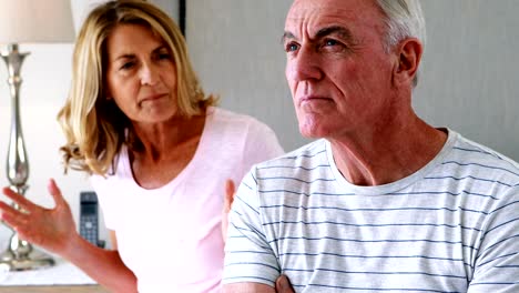 Senior-couple-having-an-argument-in-bedroom