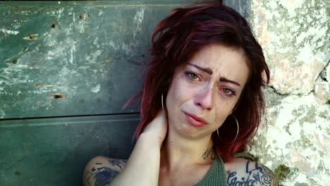 Close-up-on-crying-young-woman.-Sad-woman-portrait