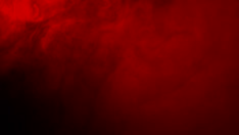 Abstracto-rojo-humo-como-nubes-efecto-sobre-fondo-negro,-la-onda-que-fluye