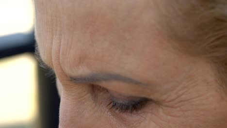 Aged-woman-crying-close-up,-remembering-departed-native-person,-pain-of-loss