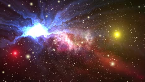 4K-galaxia,-nebulosa-fondo-del-espacio,-animación-3D-Render