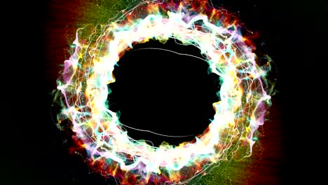 Magical-Particles-Ring-Abstract-Background,-Animation,-Rendering,-Loop