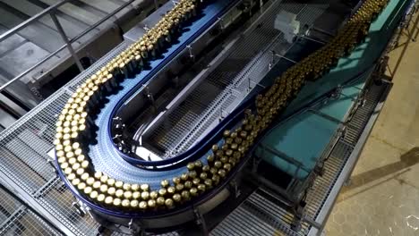 Modern-conveyor-for-beer-bottling-machine