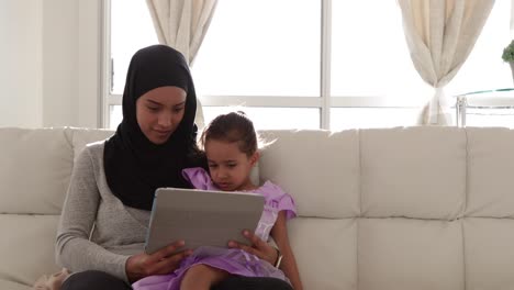 Mother-and-daughter-at-home