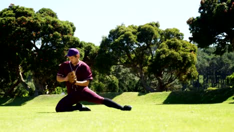 Baseball-Spieler-beim-Training