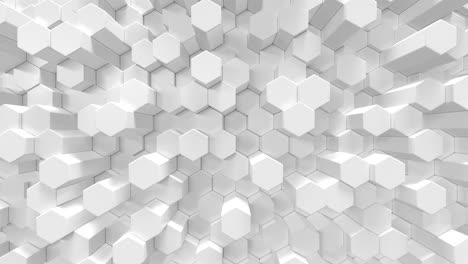 White-geometric-hexagonal-abstract-background.-3d-rendering