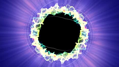 Magical-Particles-Ring-Abstract-Background,-Animation,-Rendering,-Loop