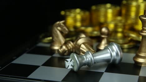 The-abstract-Chess-game--board-close-up-footage.