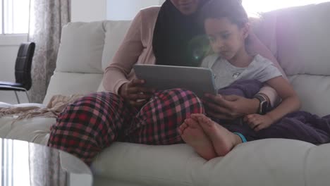 Mother-and-daughter-at-home