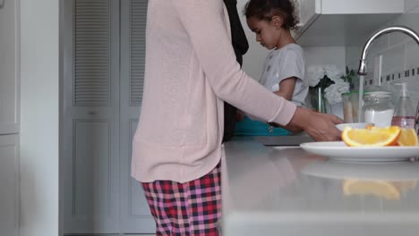 Mother-and-daughter-at-home