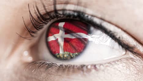 woman-green-eye-in-close-up-with-the-flag-of-Denmark-in-iris-with-wind-motion.-video-concept