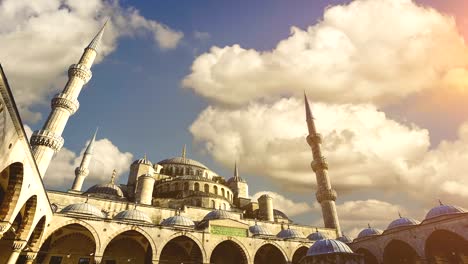 Cinemagraph---Mezquita-de-Ahmed-del-sultán-(Mezquita-Azul),-Estambul,-Turquía.