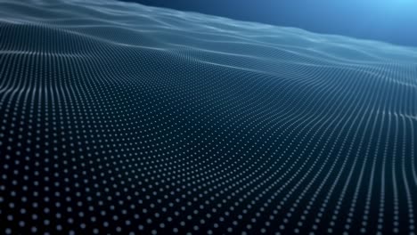 3D-Abstract-Futuristic-Blue-Particles-Seamless-Loop-Background