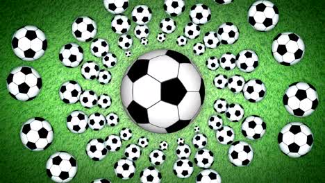 Soccer-Ball-Animation,-rendern,-Hintergrund,-Schleife