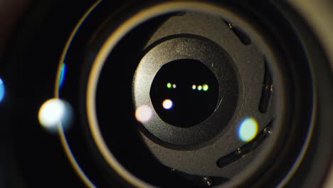 Close-up-of-the-aperture-mechanism-in-a-professional-camera