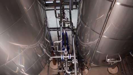 Row-of-tanks-in-brewery.