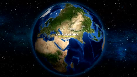 EARTH-ZOOM-IN-MAP---UNITED-ARAB-EMIRATES-RAS-AL-KHAIMAH