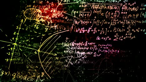 Las-fórmulas-matemáticas-abstractas-se-mueve-en-el-espacio-virtual.-bucle