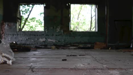 Abandoned-building-inside-with-a-symbolic-object-of-past-life