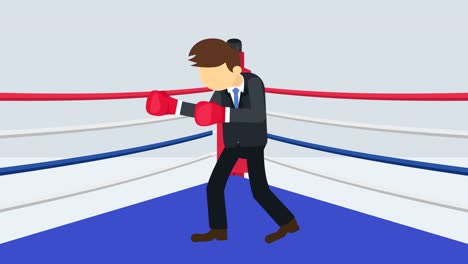 Business-man-battle-in-boxing-gloves.-Business-competition-concept.-Loop-illustration-in-flat-style.