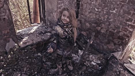 Hungry-Homeless-Child-Near-The-Ruins.-Refugees