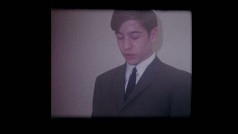 1967-Good-looking-Jewish-boy-prays-at-start-of-Passover-seder