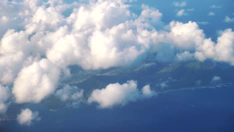 Aerial-shot-of-Oahu-Hawaii-in-4k