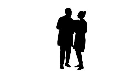 Silhouette-Serious-nice-woman-doctor-and-afro-american-doctor-study-brain-x-ray