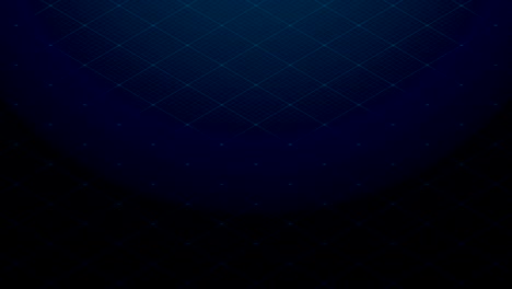 Abstract-3D-isometric-virtual-ripple-diamond-square-overlay-layer,-blue-color-with-mesh-pattern-illustration,-Blockchain-technology-concept-design-on-black-background,-seamless-looping-animation-4K