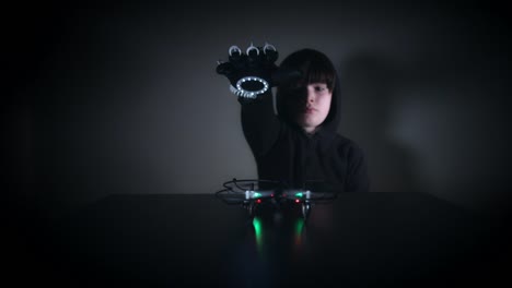 4k-Child-Controlling-Handsfree-Drone-with-Remote-Glove