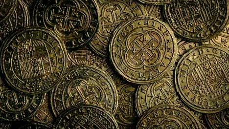 Gold-Coins-Rotating-Macro-Shot