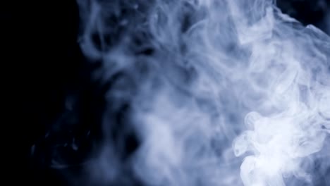 Lots-of-light-steam-on-black-isolated-background