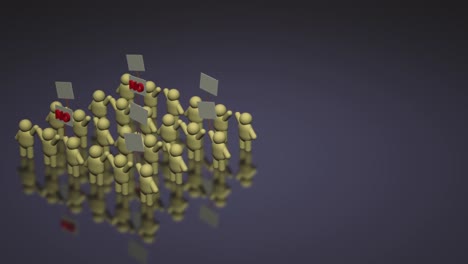 3d-Rendering-Personen-teilen-sich-ein-Protestschild-halten-Mob-Konzept.