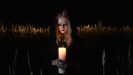 Halloween.-Portrait-Of-Young-Witch.