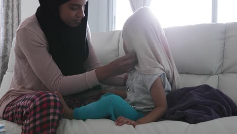 Mother-and-daughter-at-home