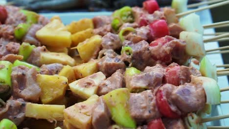 pork-with-vegetavble-on-skewers-prepare-for-BBQ