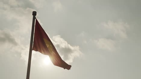 Bandera-de-Vietnam-en-cámara-lenta