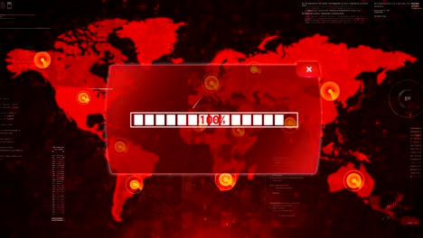 VIRUS-ALERT-alarmiert-Warnangriff-auf-Screen-World-Map.