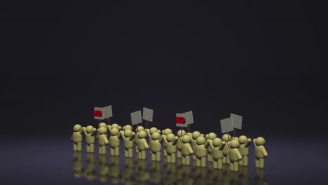 3d-Rendering-Personen-teilen-sich-ein-Protestschild-halten-Mob-Konzept.