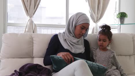 Mother-and-daughter-at-home