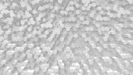 White-geometric-hexagonal-abstract-background.-3d-rendering