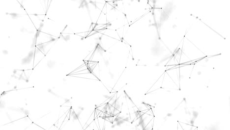 Plexo-gris-negro-abstracto-virtual-con-partículas,-compuestos-de-estructura-genética-y-química.-Espacio-y-las-constelaciones.-Concepto-de-ciencia-y-de-la-conexión.-Fondo-de-lazo-de-conexión-de-red-social