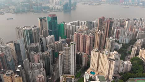 Toma-aérea-drone-de-isla-de-Hong-Kong