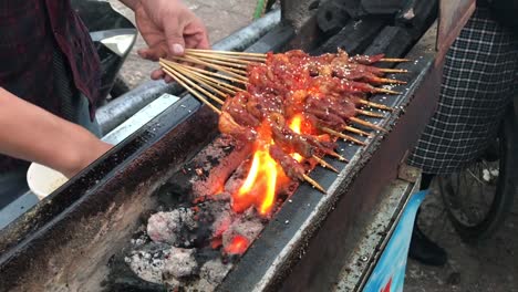 Unidentified-cook-grilled-lamb